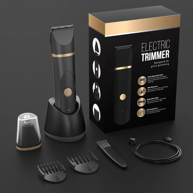Men’s Body Groomer – Anti-Nick Trimmer with Ceramic Blade, Shower-Safe Design and Comfortable Grip for Full-Body Grooming