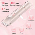 2-in-1 Waterproof Women’s Shaver – Compact Body Hair Trimmer for Legs, Underarms, Face & Bikini Area, Travel-Friendly Design
